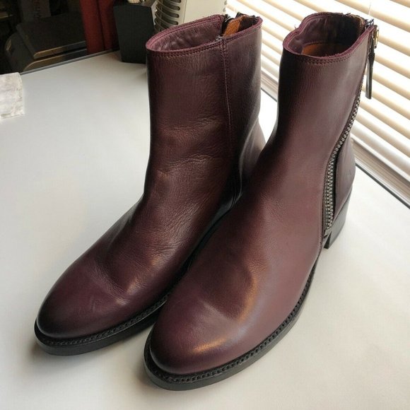 NEW Frye Womens Demi ankle boots in Wine Merlot - Picture 2 of 11